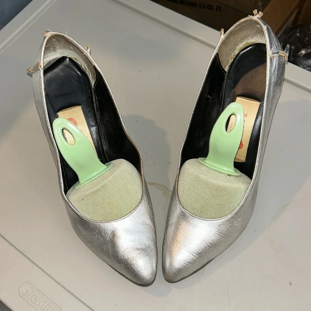 BACCI silver‎ heels